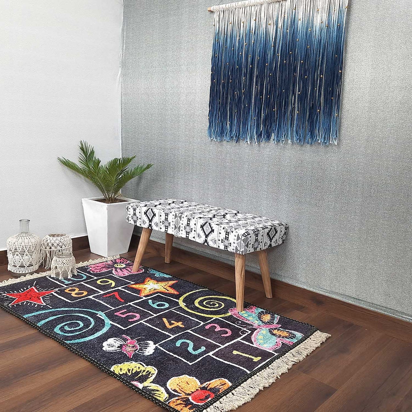 Silk Carpet Kids Collection – Counting On Kids Room Rug -Avioni
