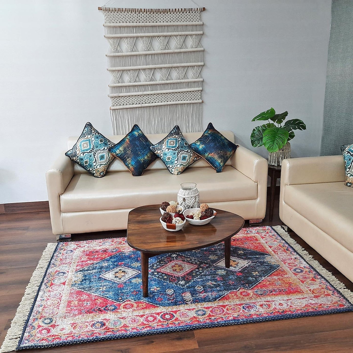 Silk Carpet Modern Distressed Bohemian Design – Living Room Rug – Avioni