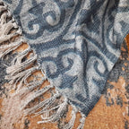 Storilane Beautiful Soft Sofa Throw | Grey & White Double Side Design | Virgin Premium Polyester Slub Handloom Sofa Throw
