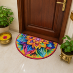 Storilane Floor Mats in Beautiful Rangoli Design | Anti Slip, Durable & Washable | Outdoor & Indoor