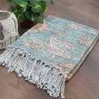 Storilane Beautiful Soft Sofa Throw | Modern Abstract Design | Virgin Premium Polyester Slub Handloom Sofa Throw