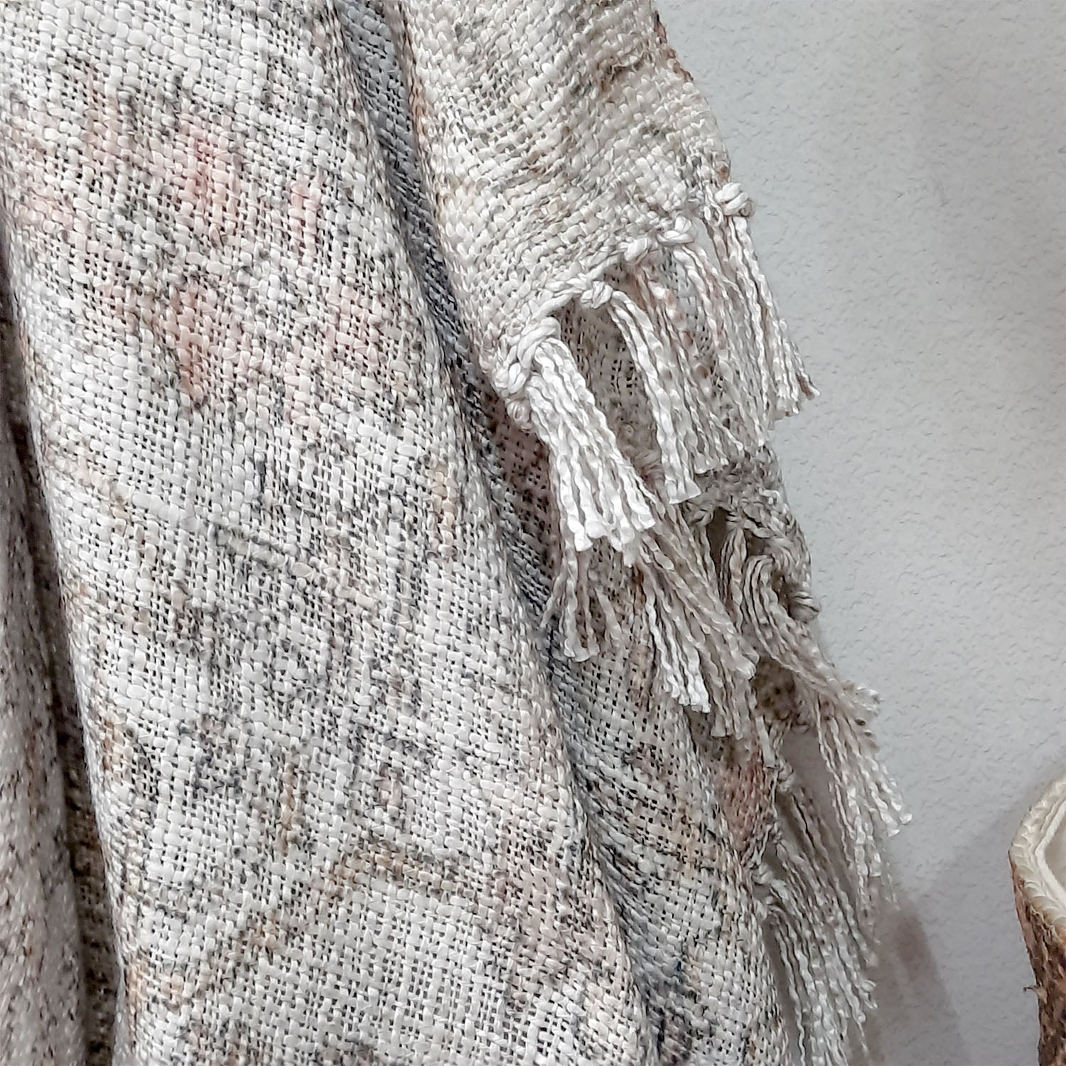 Storilane Beautiful Soft Sofa Throw | Modern Design | Virgin Premium Polyester Slub Handloom Sofa Throw