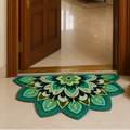 Storilane Floor Mats in Beautiful Rangoli Design | Anti Slip, Durable & Washable | Outdoor & Indoor