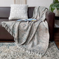 Storilane Beautiful Soft Sofa Throw | Modern Design | Virgin Premium Polyester Slub Handloom Sofa Throw