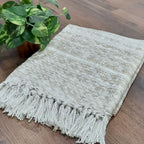 Storilane Beautiful Soft Sofa Throw | Modern Ethnic Design | Virgin Premium Polyester Slub Handloom Sofa Throw