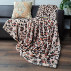 Storilane Everlasting Comfort Faux Fur Throw Blanket | Double Sided, Soft, Warm, Cozy, Luxury, Fluffy Blankets for Couch and Bed | Animal Print for Sofa Large (180x145cm)