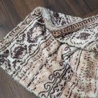 Storilane Everlasting Comfort Faux Fur Throw Blanket | Double Sided, Soft, Warm, Cozy, Luxury, Fluffy Blankets for Couch and Bed | Ethnic Print for Sofa Large (180x145cm)
