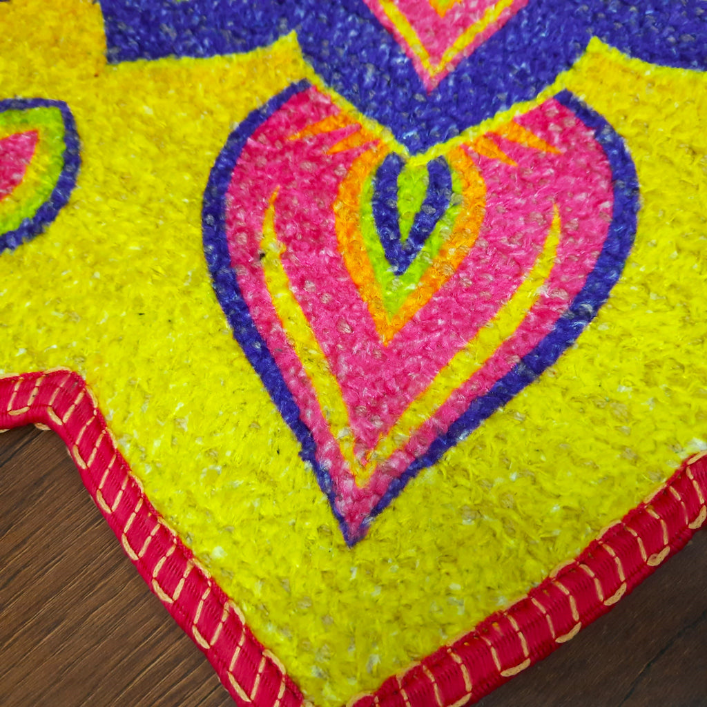 Storilane Carpets in Beautiful Rangoli Petals Design | Durable & Washable | Outdoor & Indoor
