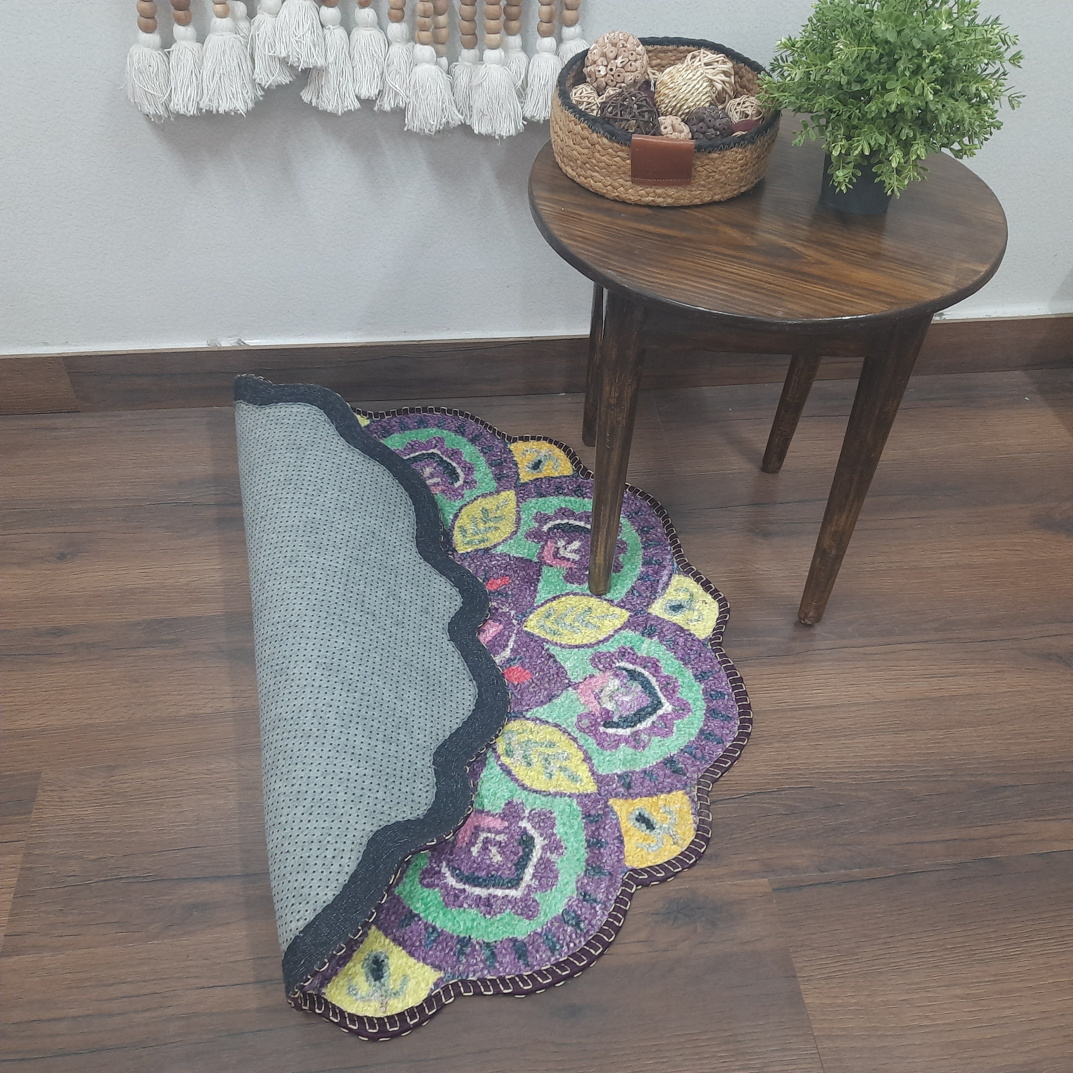 Storilane Floor Mats in Beautiful Traditional  Design Rangoli Colors | Anti Slip, Durable & Washable | Outdoor & Indoor