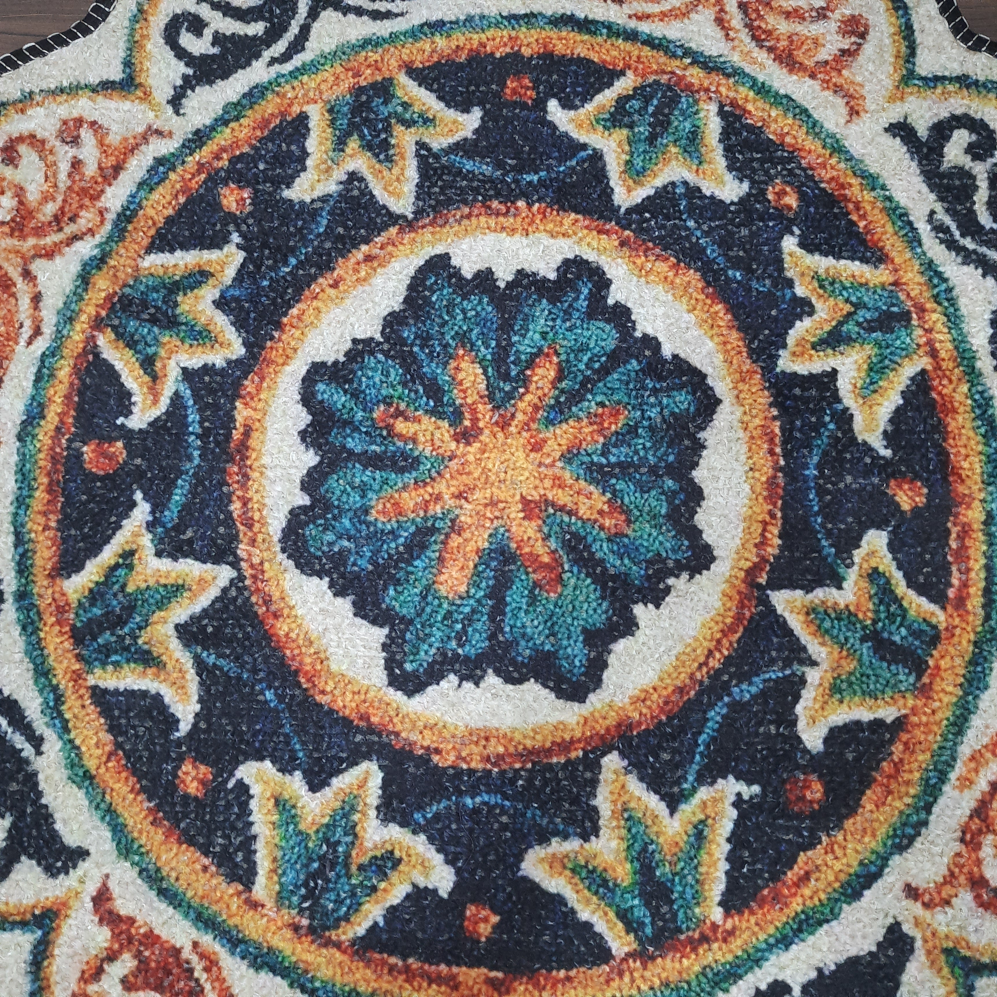 Storilane Floor Mats in Beautiful Traditional Rangoli Colors | Anti Slip, Durable & Washable | Outdoor & Indoor