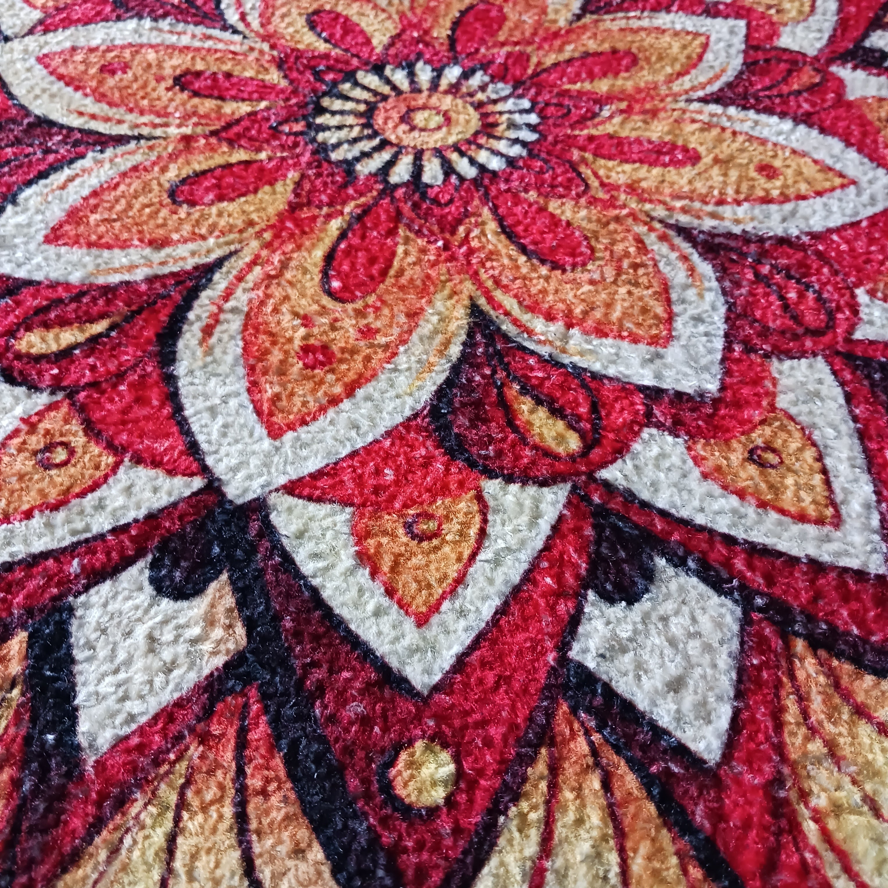 Storilane Floor Mats in Beautiful Traditional Rangoli Colors | Anti Slip, Durable & Washable | Outdoor & Indoor
