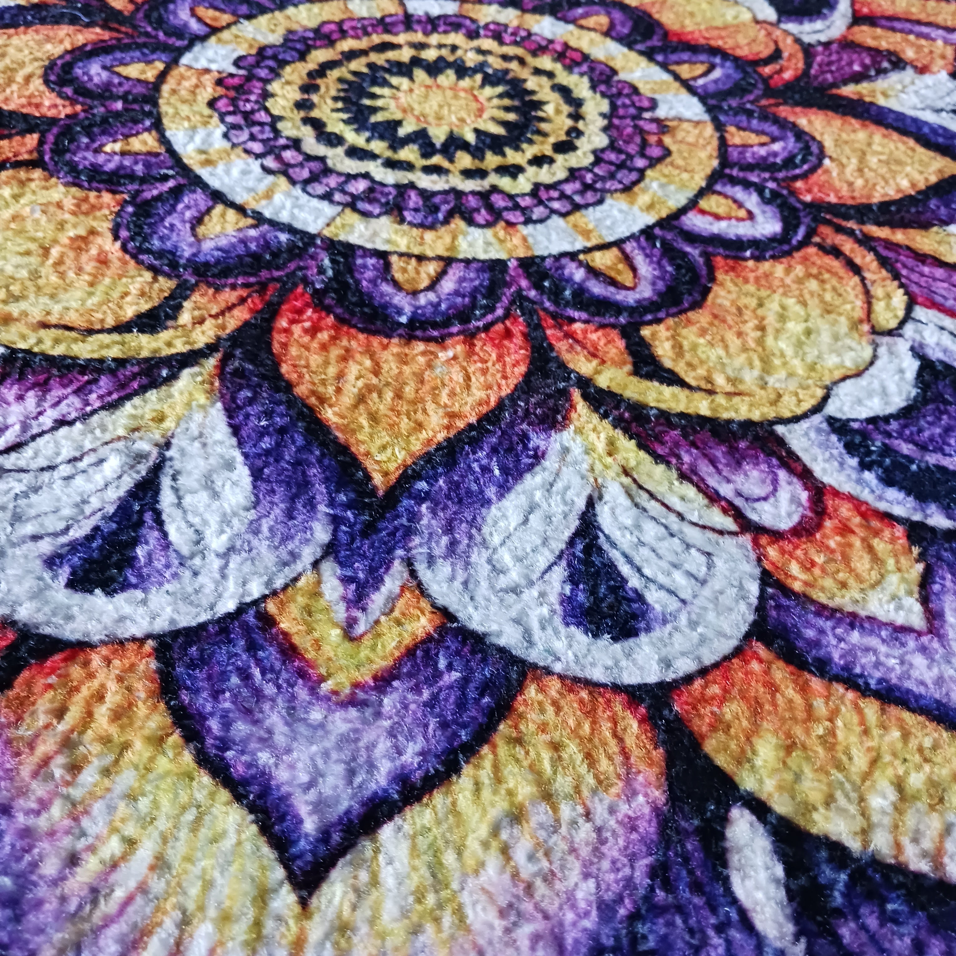 Storilane Floor Mats in Beautiful Traditional Rangoli Colors | Anti Slip, Durable & Washable | Outdoor & Indoor
