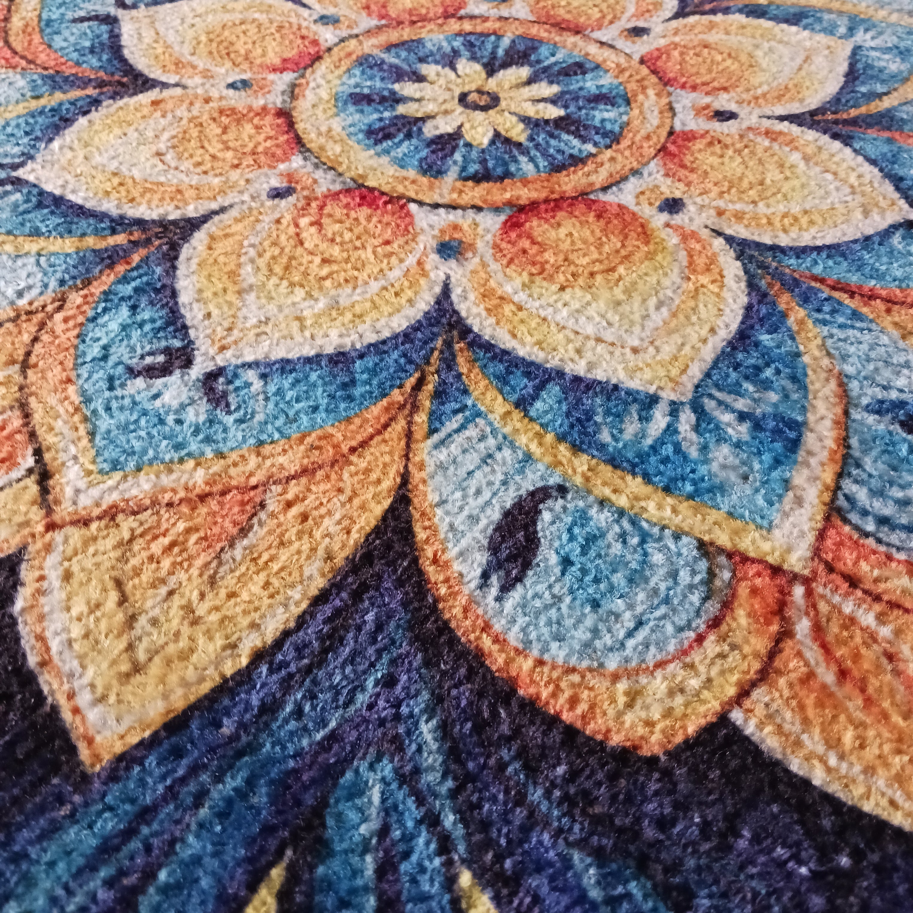 Storilane Floor Mats in Beautiful Traditional Rangoli Colors | Anti Slip, Durable & Washable | Outdoor & Indoor