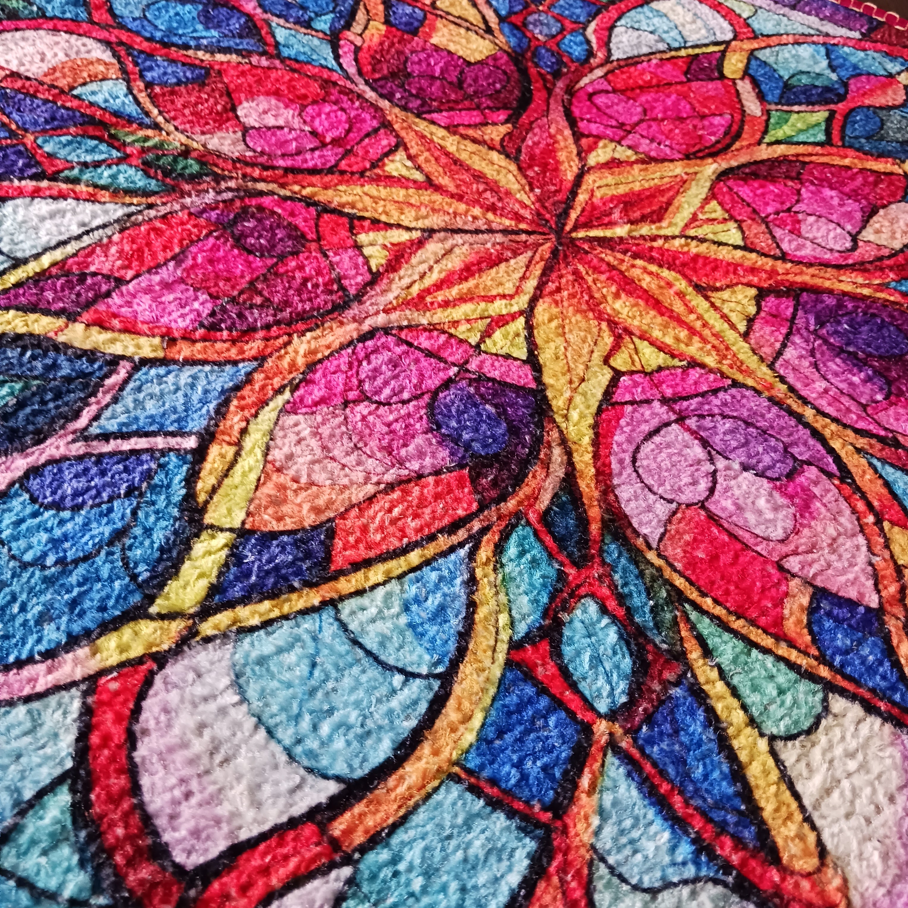 Storilane Floor Mats in Beautiful Traditional Rangoli Colors | Anti Slip, Durable & Washable | Outdoor & Indoor