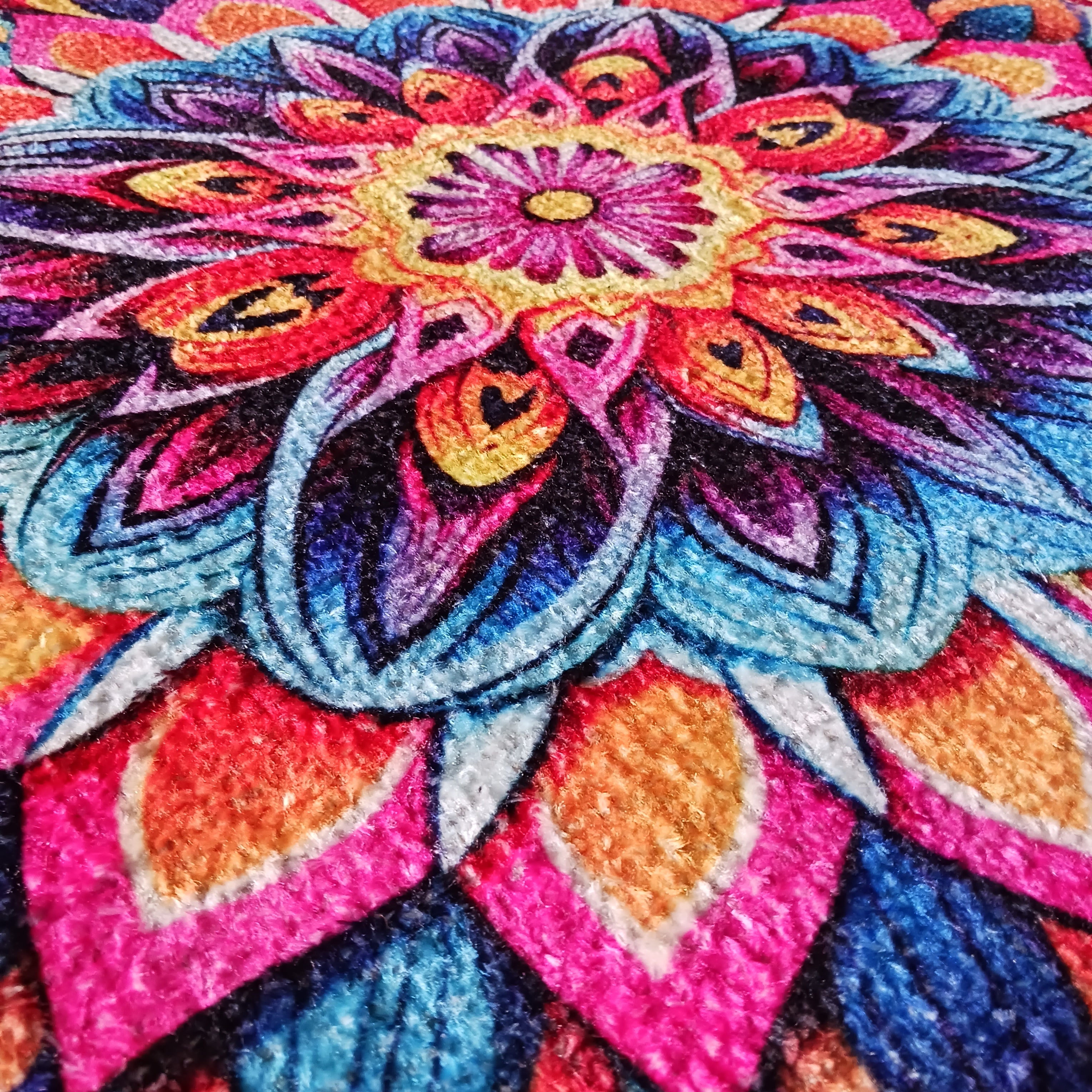 Storilane Floor Mats in Beautiful Traditional Rangoli Colors | Anti Slip, Durable & Washable | Outdoor & Indoor