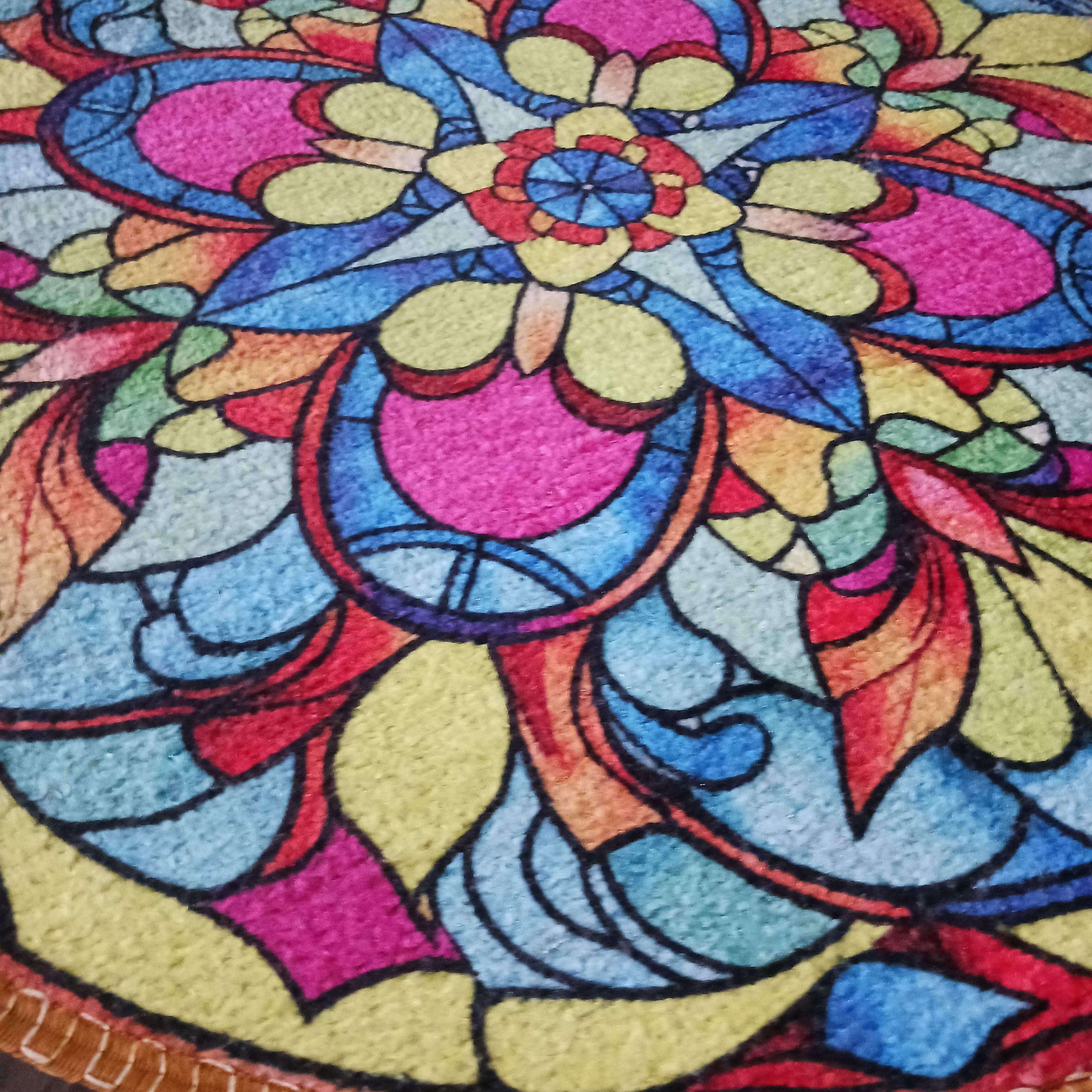 Storilane Floor Mats in Beautiful Traditional Rangoli Colors | Anti Slip, Durable & Washable | Outdoor & Indoor