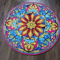 Storilane HandMade Floor Mats in Beautiful Traditional Rangoli Colors | Anti Slip, Durable & Washable | Outdoor & Indoor