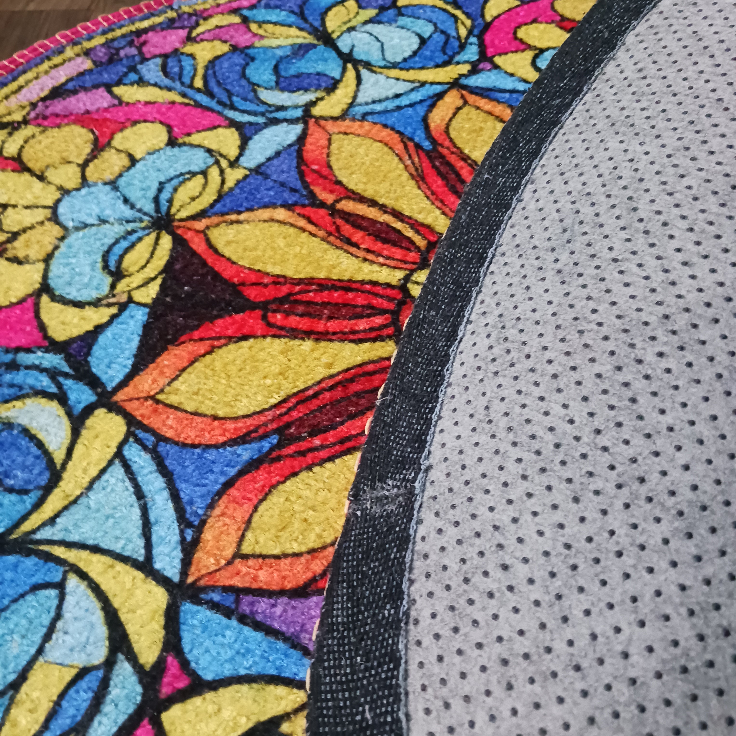 Storilane Floor Mats in Beautiful Traditional Rangoli Colors | Anti Slip, Durable & Washable | Outdoor & Indoor