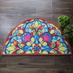 Storilane Floor Mats in Beautiful Rangoli Design | Anti Slip, Durable & Washable | Outdoor & Indoor