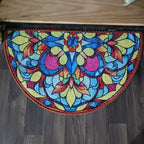 Storilane Floor Mats in Beautiful Rangoli Design | Anti Slip, Durable & Washable | Outdoor & Indoor