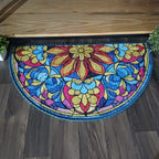 Storilane Floor Mats in Beautiful Rangoli Design | Anti Slip, Durable & Washable | Outdoor & Indoor