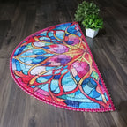 Storilane Floor Mats in Beautiful Rangoli Design | Anti Slip, Durable & Washable | Outdoor & Indoor