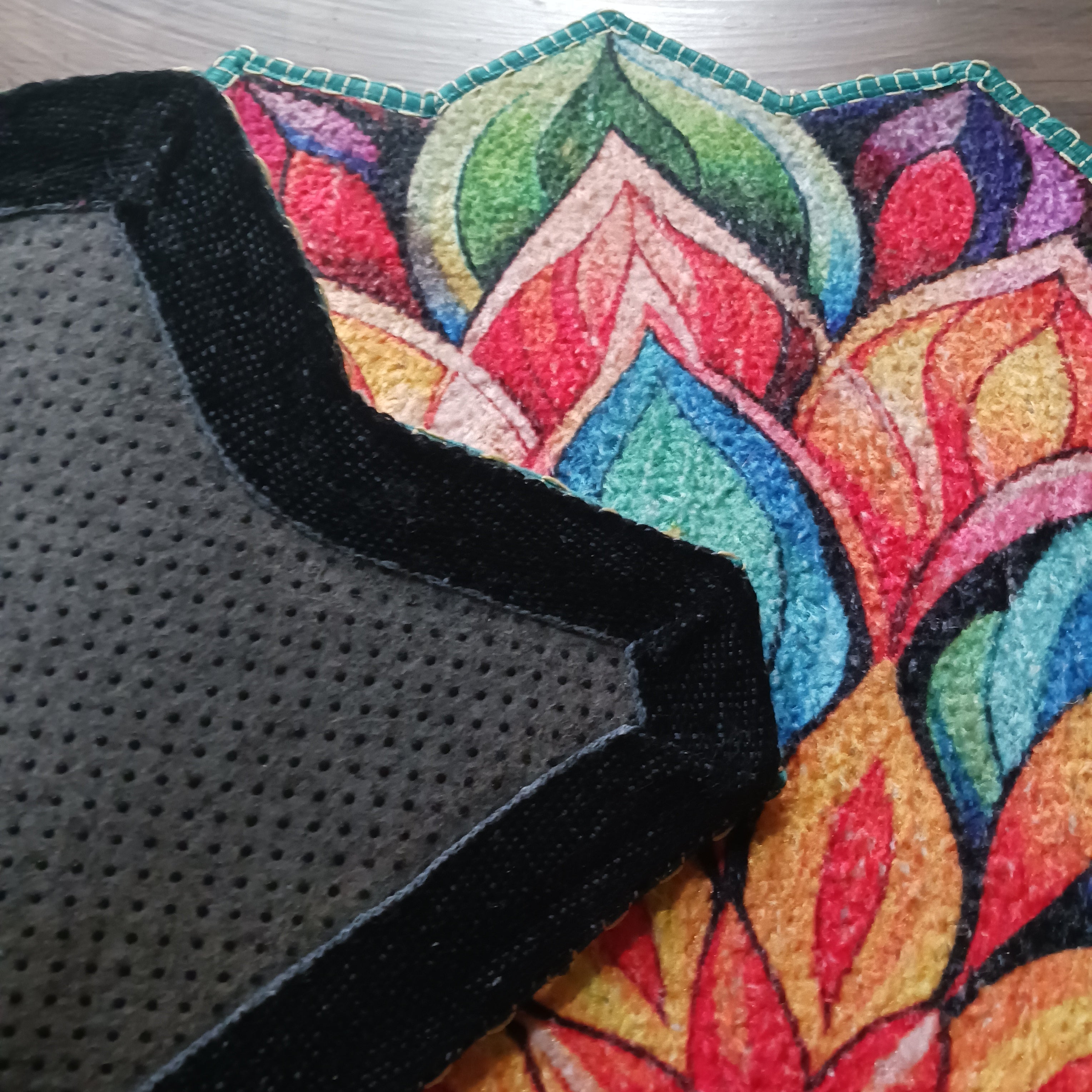 Storilane Floor Mats in Beautiful Rangoli Design | Anti Slip, Durable & Washable | Outdoor & Indoor