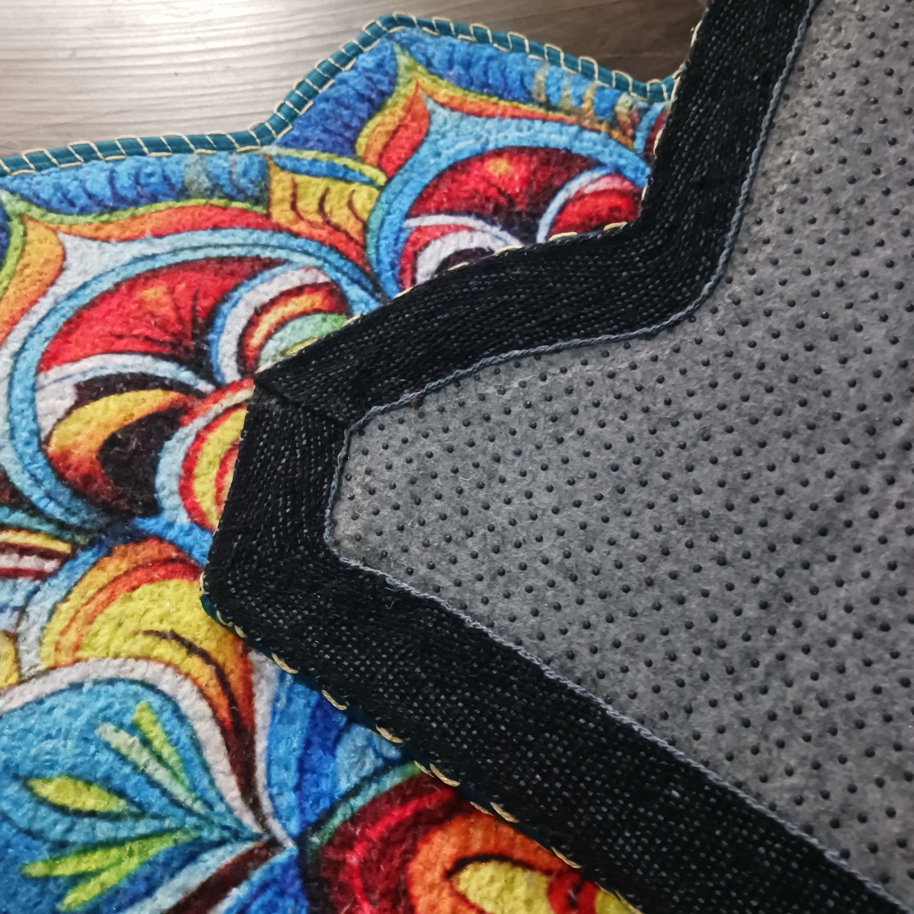 Storilane Floor Mats in Beautiful Rangoli Design | Anti Slip, Durable & Washable | Outdoor & Indoor