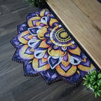 Storilane Floor Mats in Beautiful Rangoli Design | Anti Slip, Durable & Washable | Outdoor & Indoor