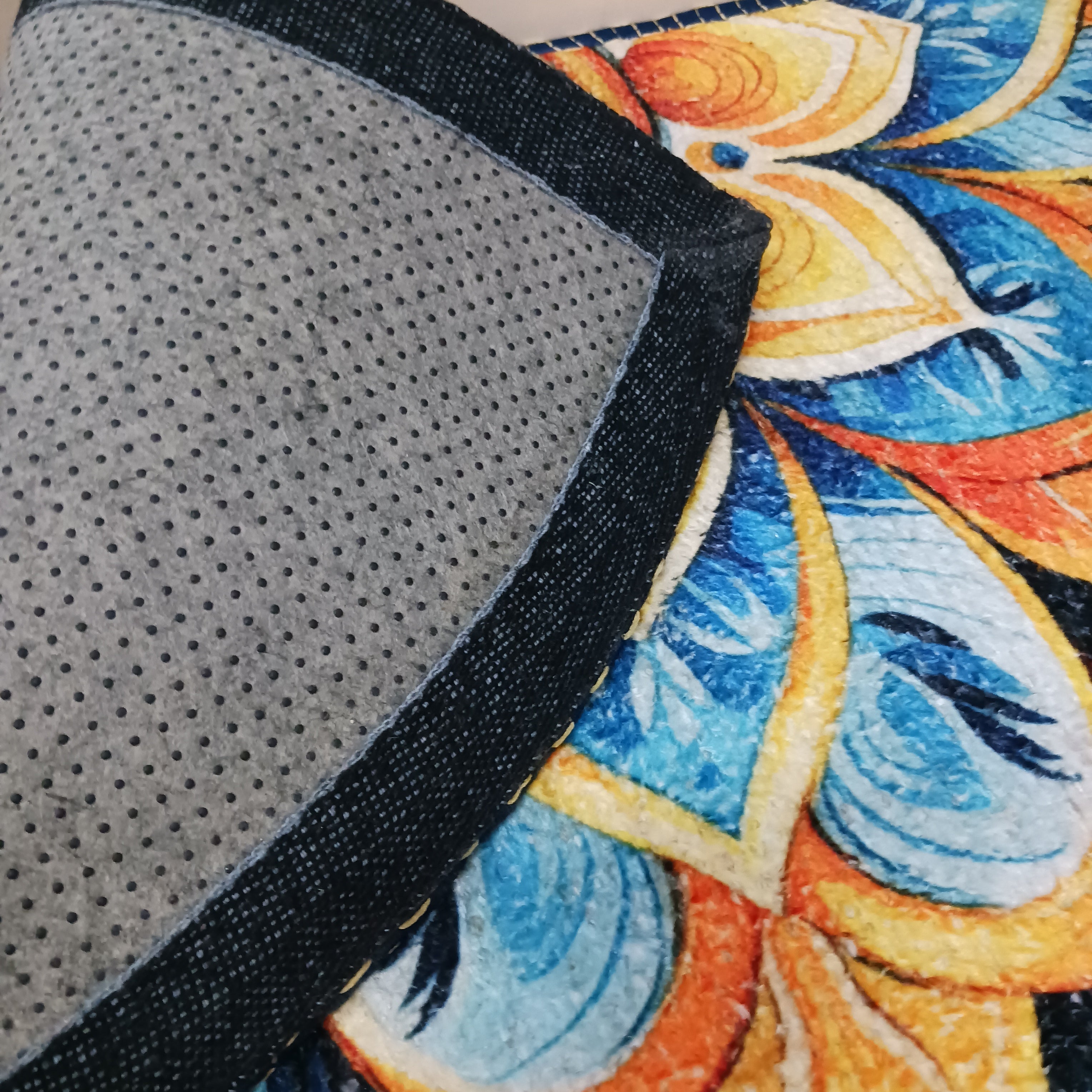 Storilane Floor Mats in Beautiful Rangoli Design | Anti Slip, Durable & Washable | Outdoor & Indoor