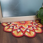 Storilane Floor Mats in Beautiful Rangoli Design | Anti Slip, Durable & Washable | Outdoor & Indoor