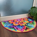 Storilane Floor Mats in Beautiful Rangoli Design | Anti Slip, Durable & Washable | Outdoor & Indoor