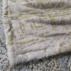 Storilane Everlasting Comfort Faux Fur Throw Blanket , Double Sided, Soft, Warm, Cozy, Luxury, Fluffy Blankets for Couch and Bed , Subtle Green Pattern for Sofa Large (180x145cm)| Calming Green Collection