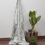 Storilane Beautiful Sofa Throw to Add Flair to Your Living Room: Green and Grey Double Design Virgin Premium Polyester Slub Soft Sofa Throw