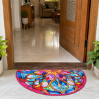 Storilane Floor Mats in Beautiful Rangoli Design | Anti Slip, Durable & Washable | Outdoor & Indoor