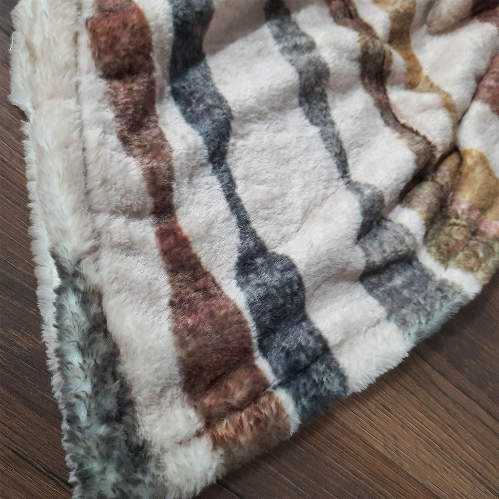 Storilane Everlasting Comfort Faux Fur Throw Blanket , Double Sided, Soft, Warm, Cozy, Luxury, Fluffy Blankets for Couch and Bed , Large (180x145cm)