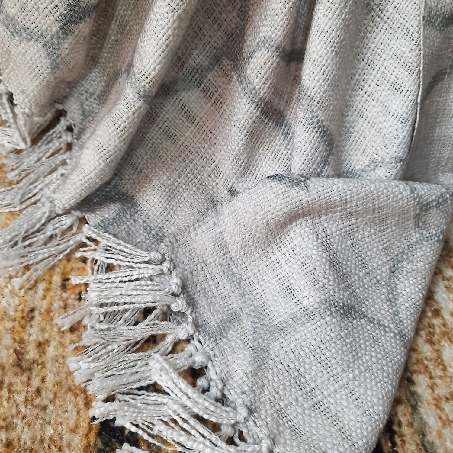 Storilane Beautiful Soft Sofa Throw | A must add to your living room | Modern Design Virgin Premium Polyester Slub Handloom Sofa Throw