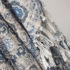 Storilane Beautiful Soft Sofa Throw | A must add to your living room | Traditional Double Design Virgin Premium Polyester Slub Handloom Sofa Throw