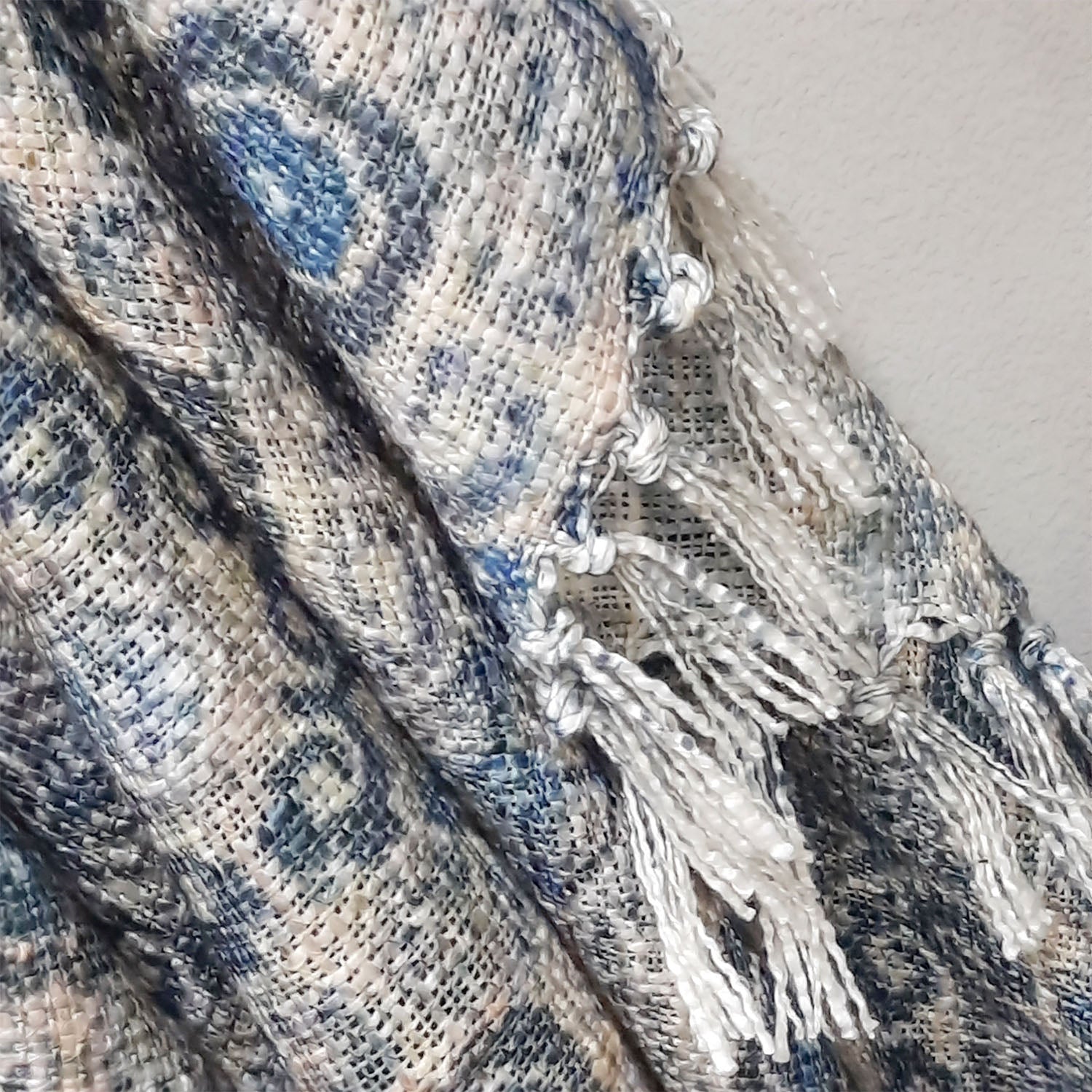 Storilane Beautiful Soft Sofa Throw | A must add to your living room | Traditional Double Design Virgin Premium Polyester Slub Handloom Sofa Throw