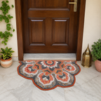 Storilane Floor Mats in Beautiful Rangoli Modern Petals Design | Anti Slip, Durable & Washable | Outdoor & Indoor