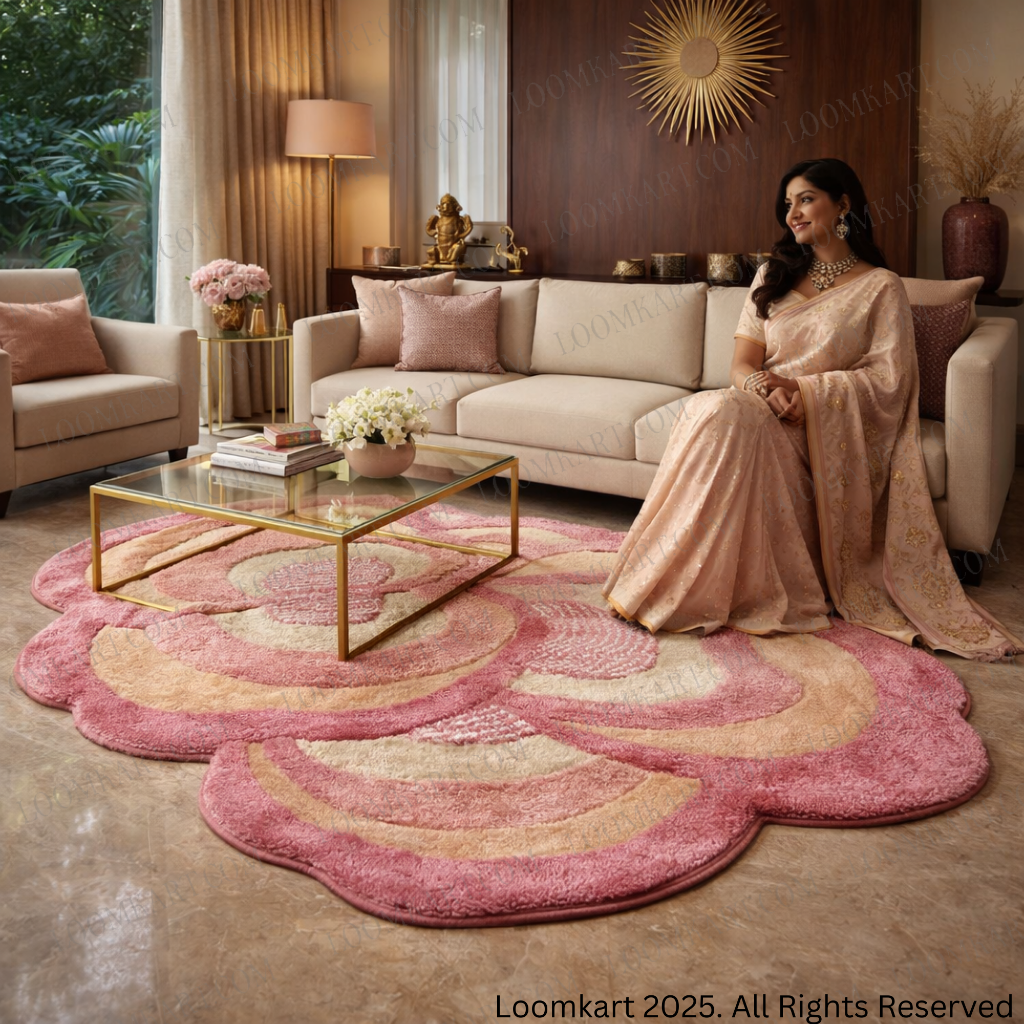 The EarthLight Collection from storilane | The Blush Bloom | Luxury Statement Carpets