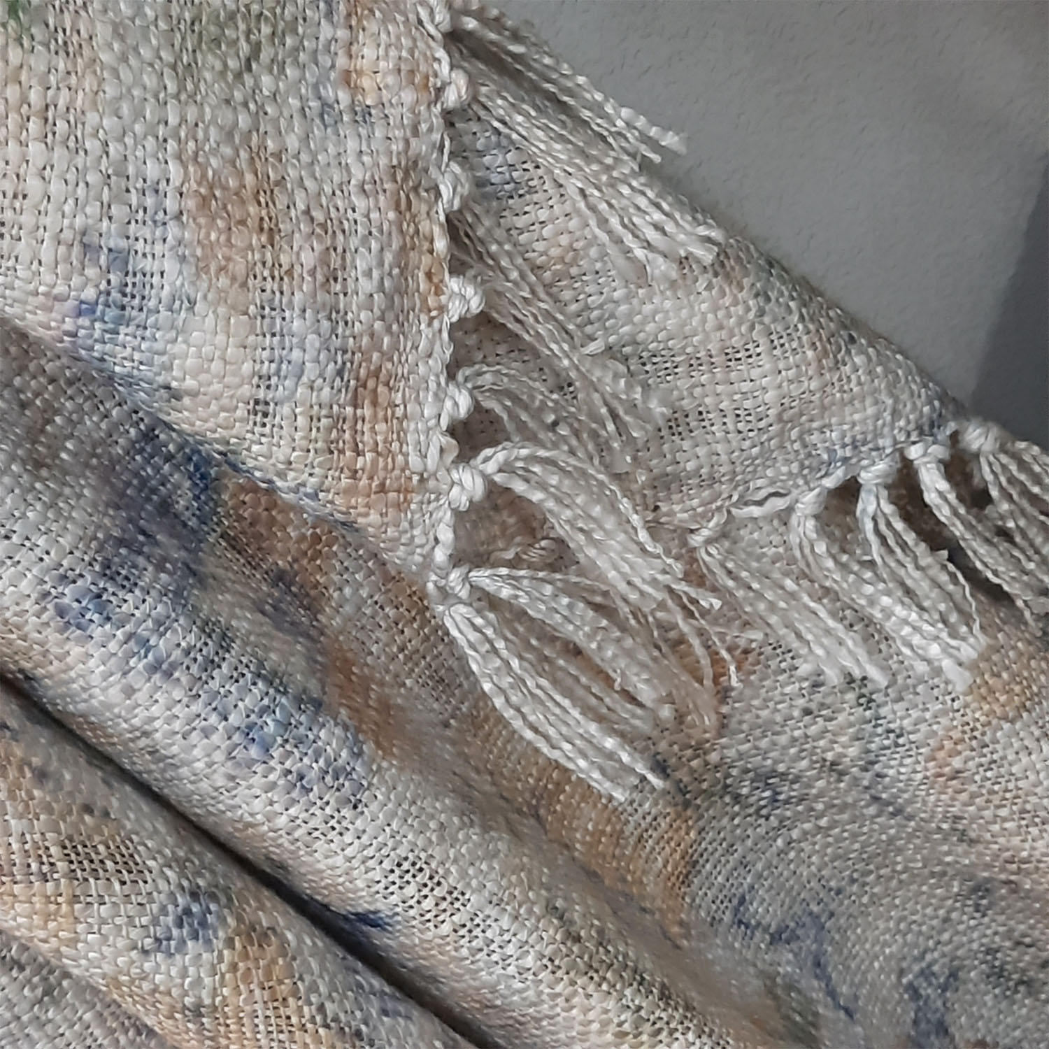 Storilane Beautiful Soft Sofa Throw | Abstract Modern Design | Virgin Premium Polyester Slub Handloom Sofa Throw