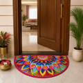 Storilane Floor Mats in Beautiful Rangoli Design | Anti Slip, Durable & Washable | Outdoor & Indoor