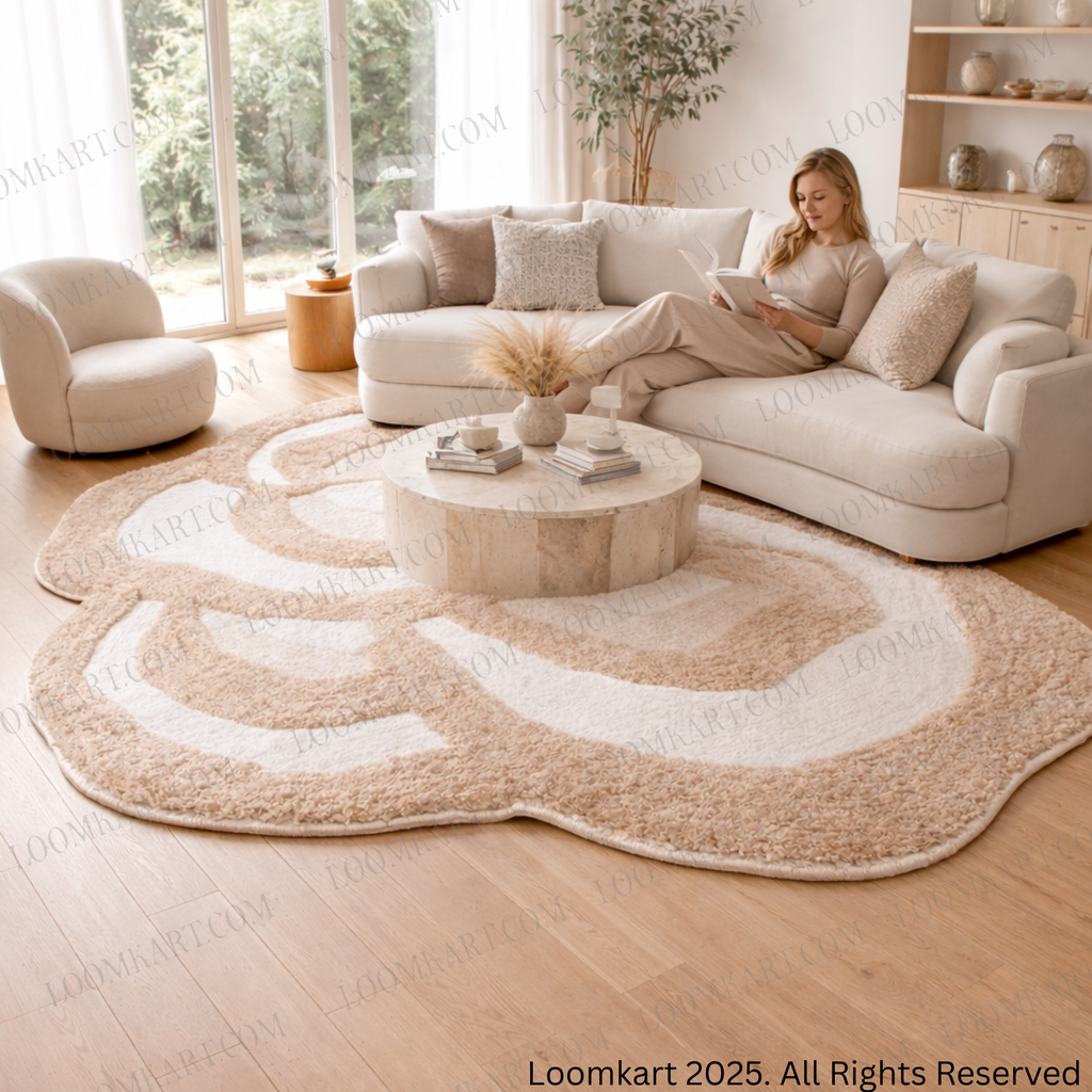 The EarthLight Collection from storilane | The Sandstone Bloom| Luxury Statement Carpets