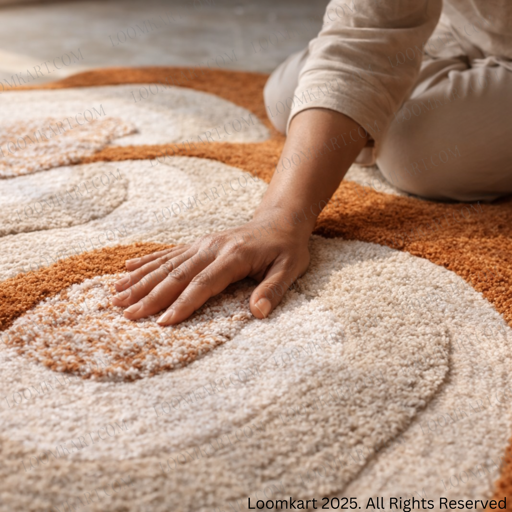 The EarthLight Collection from storilane | Amber Petal | Luxury Statement Carpets