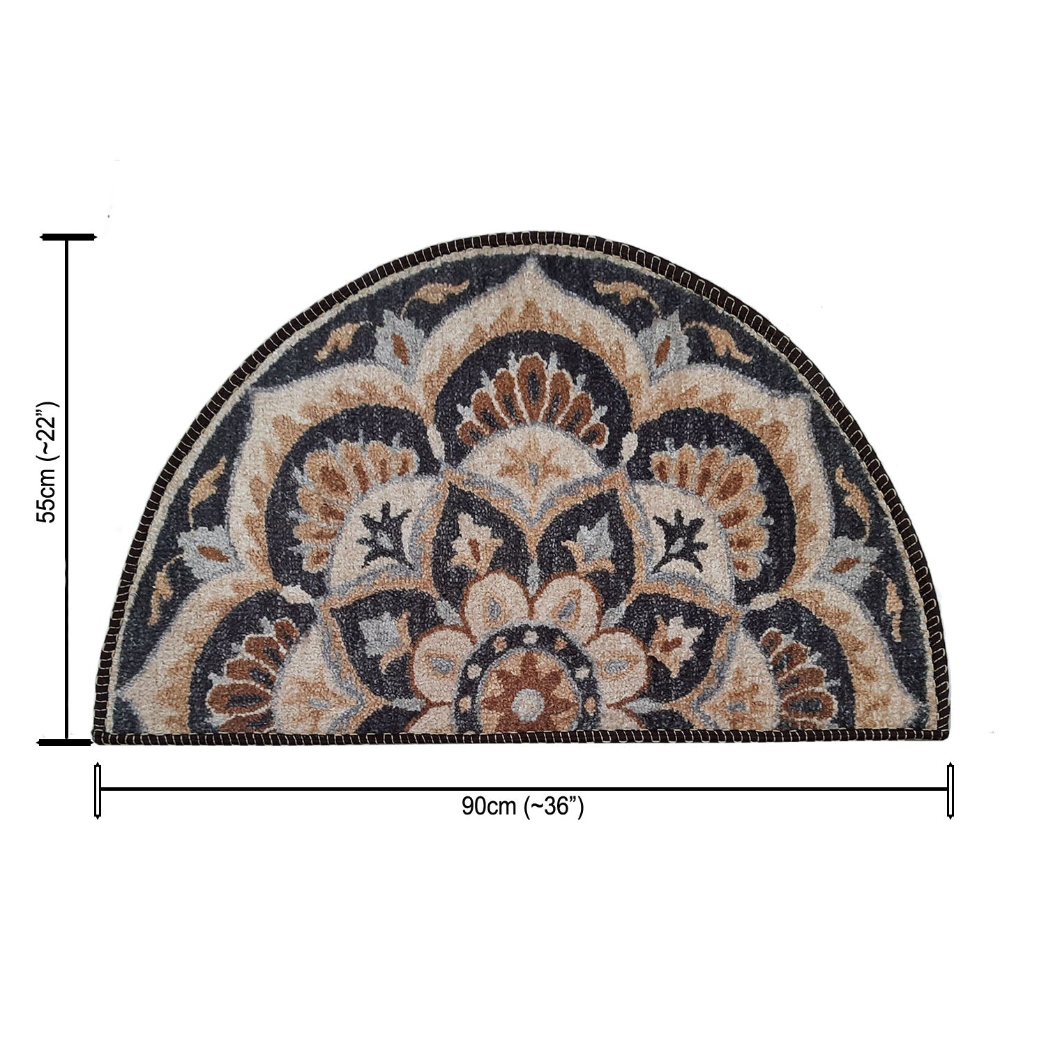 Storilane Floor Mats in Beautiful Rangoli Modern Design | Anti Slip, Durable & Washable | Outdoor & Indoor