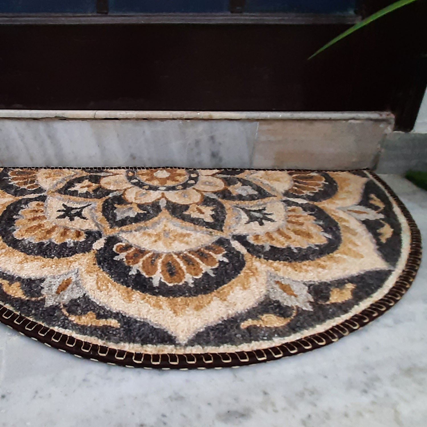 Storilane Floor Mats in Beautiful Rangoli Modern Design | Anti Slip, Durable & Washable | Outdoor & Indoor