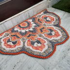 Storilane Floor Mats in Beautiful Rangoli Modern Petals Design | Anti Slip, Durable & Washable | Outdoor & Indoor