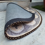 Storilane Floor Mats in Beautiful Rangoli Modern Semi Round Design | Anti Slip, Durable & Washable | Outdoor & Indoor