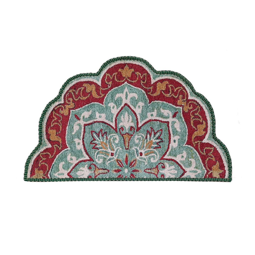 Storilane Floor Mats in Beautiful Rangoli Modern Petals Design | Anti Slip, Durable & Washable | Outdoor & Indoor
